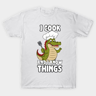 Crocodile Chef Funny T-Shirt